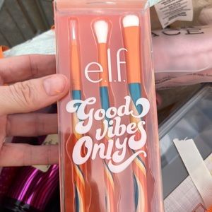 Elf good vibes only swirly orange and blue and yellow eye makeup three pack